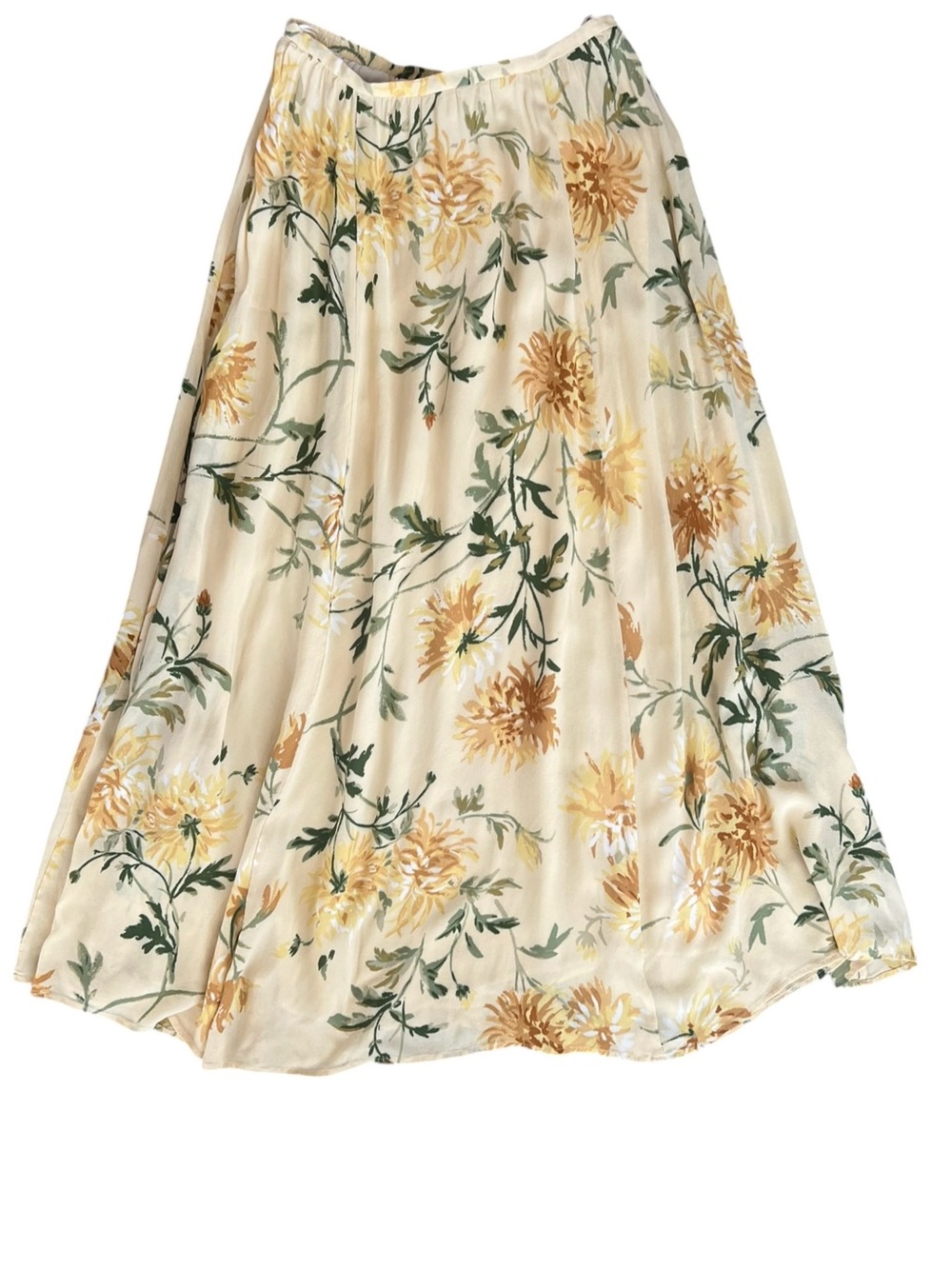 Reformation Women’s Lisette Top Gemma Maxi Skirt Honeyglow Floral Yellow Set 6 - Picture 13 of 15